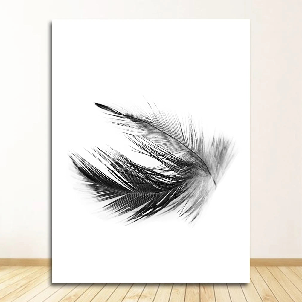 Art Modular Canvas Poster Bedside Background Home Decorative Prints Painting Reed Dandelion Feather Girl Pictures Wall Peaceful Pleasures Health and Wellness 0908XX02 40x50cm Unframed