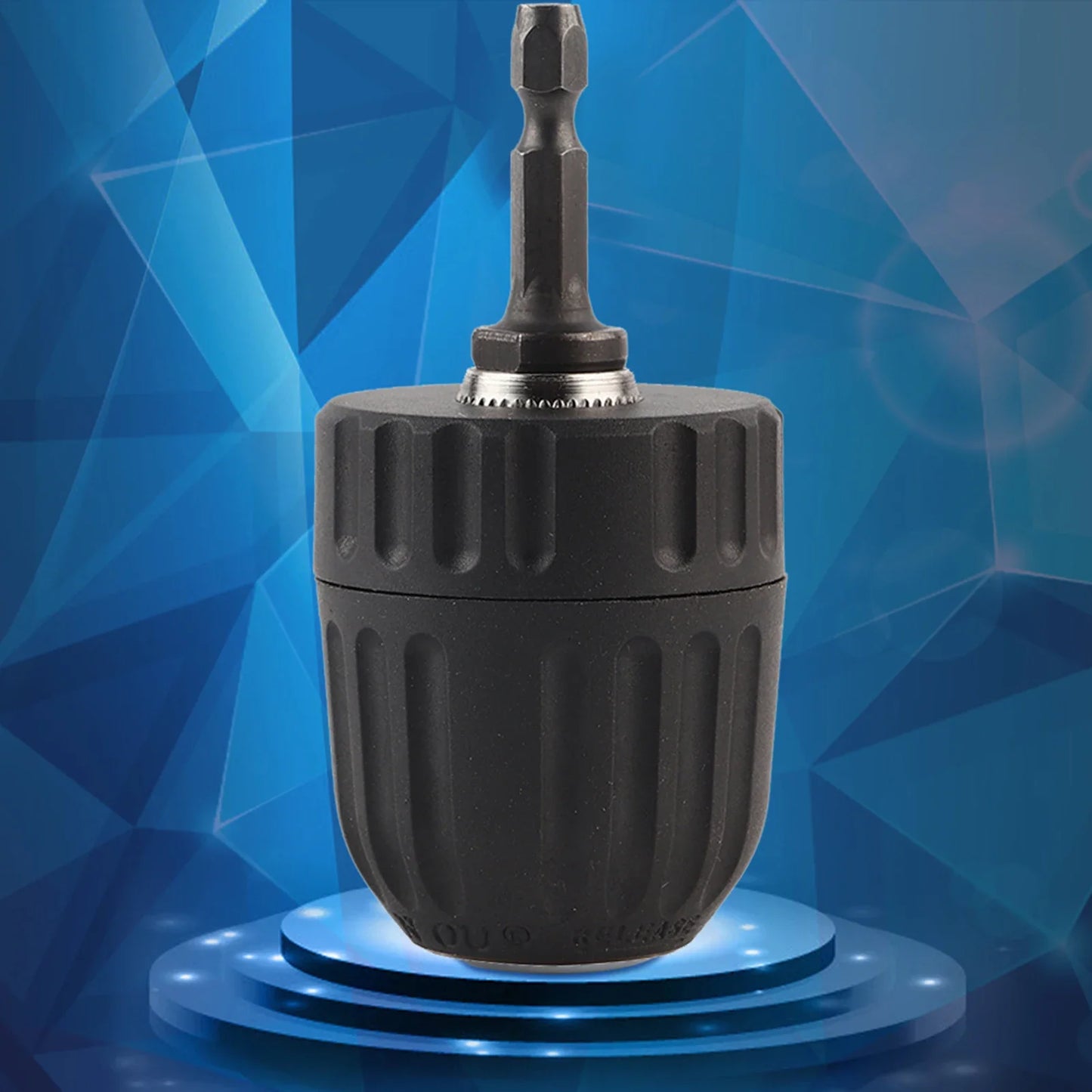 3 824UNF Keyless Drill Bit Chuck Clip W 1 4'' Hex Shank Rod Adapter