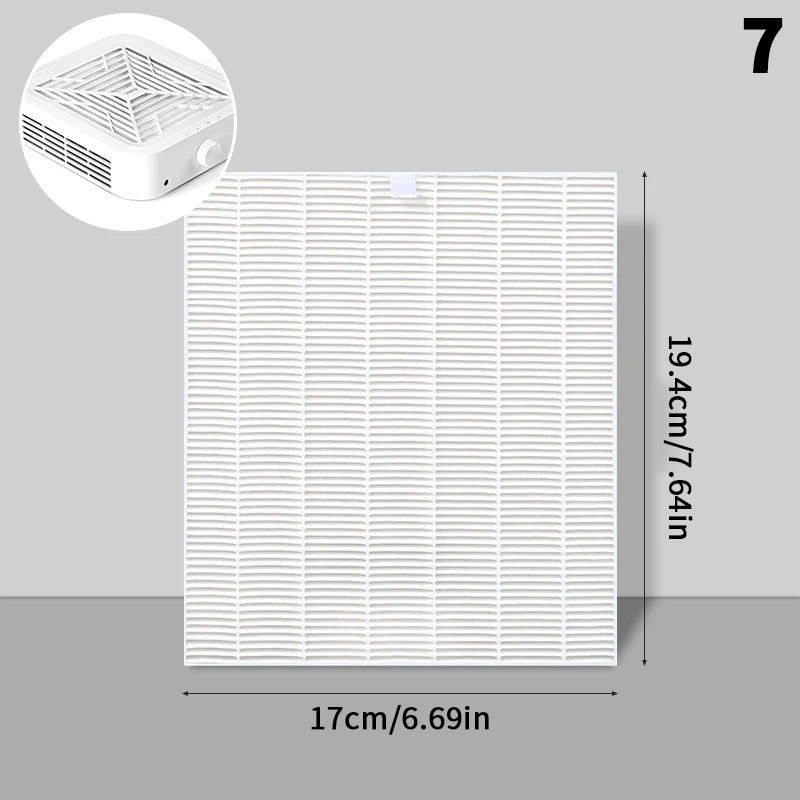 Nail Dust Collector Replacement Filter Nail Vacuum Cleaner Filter Manicure Screen Plate Brushless Nail Dust Extractor Filter Peaceful Pleasures Health and Wellness 7