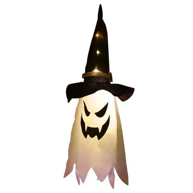 LED Ghost Hanging Lamp Halloween Spooky Decor Haunted House Indoor