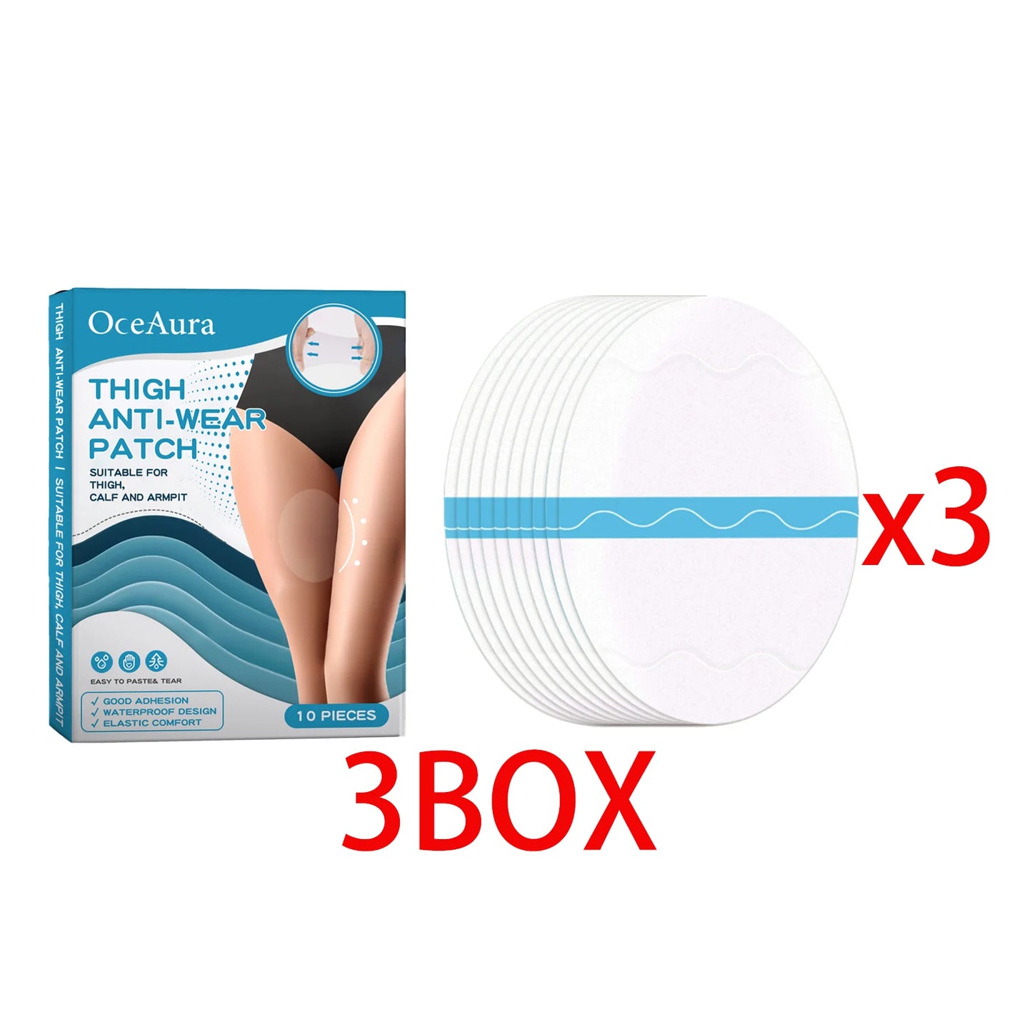 Invisible Anti-Chafing Thigh Pads | Sweat-Resistant Skin Patches