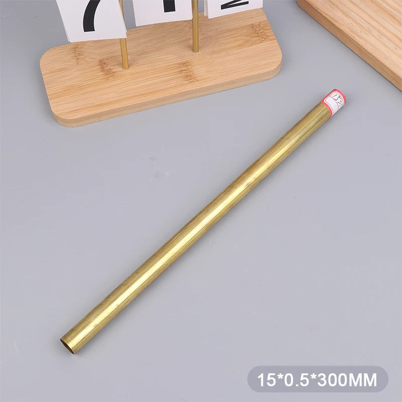 Brass Tube Dia 2/3/4/5/6/7/8/9/10/11/12/13/14/15mm Length 300mm 0.5mm Wall Brass Pipe Modelmaking Rod Cutting Tool Replacement Peaceful Pleasures Health and Wellness 15mm