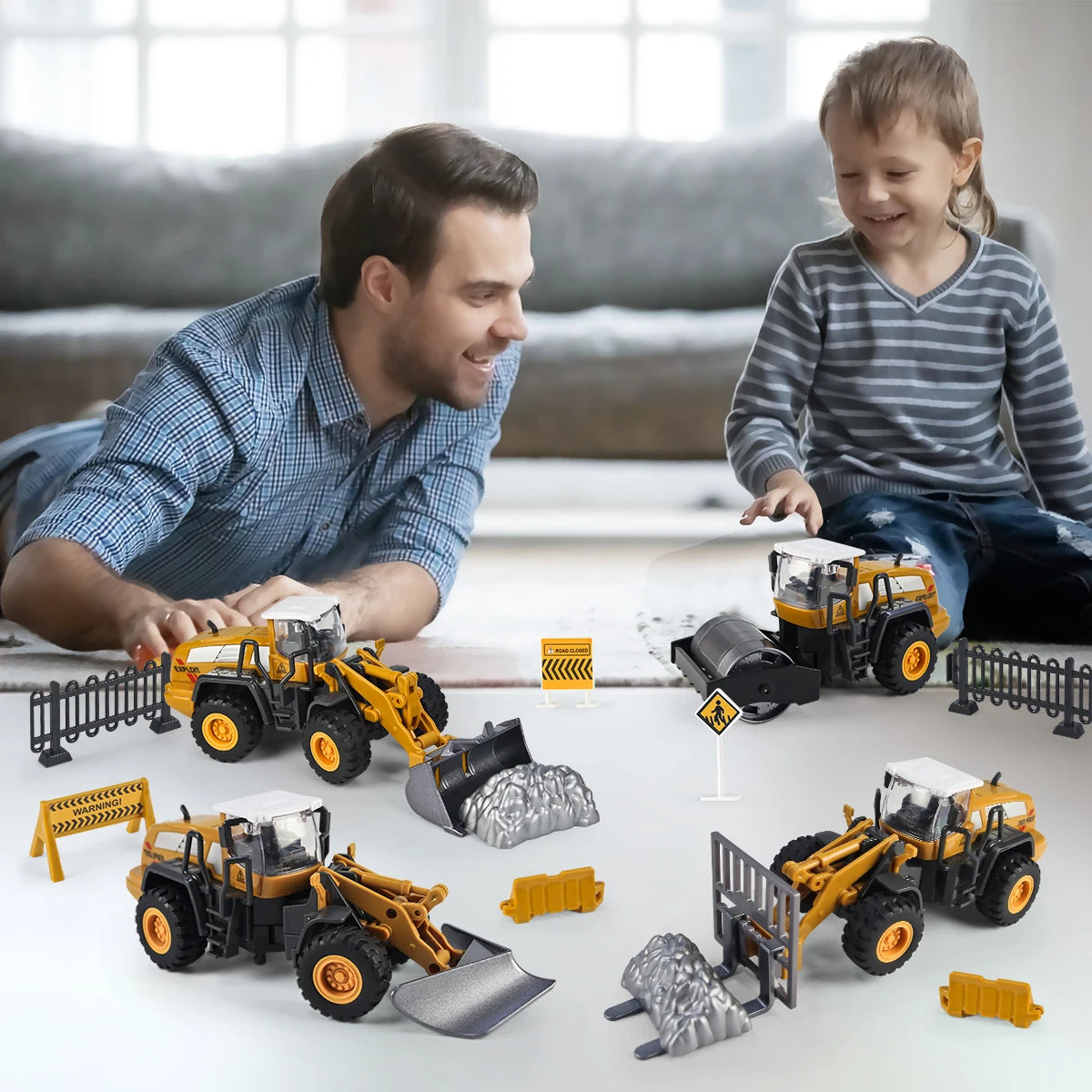Inertia Bulldozer Boys Toys Alloy Car Model Suitable Multiple