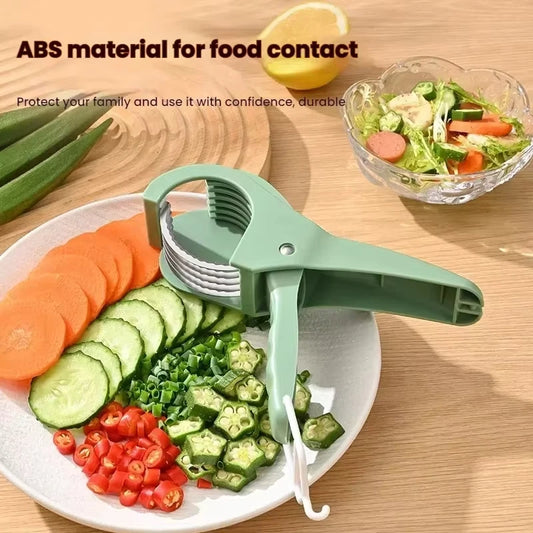 Stainless Steel Vegetable & Fruit Slicer | Multi-Function Salad Vegetable Slicer Peaceful Pleasures Health and Wellness