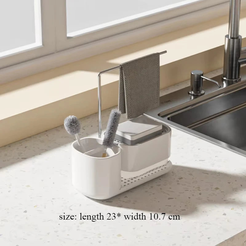 Household Automatic Liquid Box Desktop Hand Sanitizer Storage Box Bathroom Countertop Towel Rack Creative Soap Holder Peaceful Pleasures Health and Wellness a