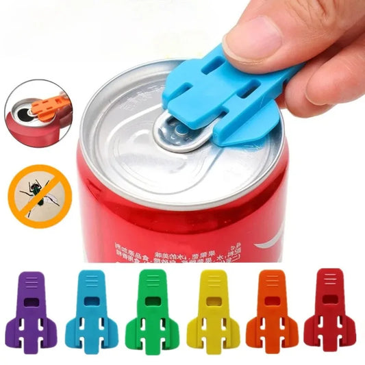 6PCS Simple Bottle Opener Reusable Easy Can Opener Sealed Drink Beer Cola Opener Lid Remover Kitchen Supplies Camping Tools Peaceful Pleasures Health and Wellness