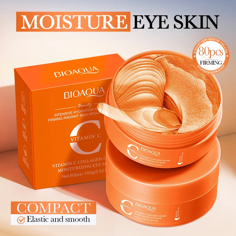 BIOAQUA Vitamin C Collagen Eye Masks 80pcs – Dark Circle Patches