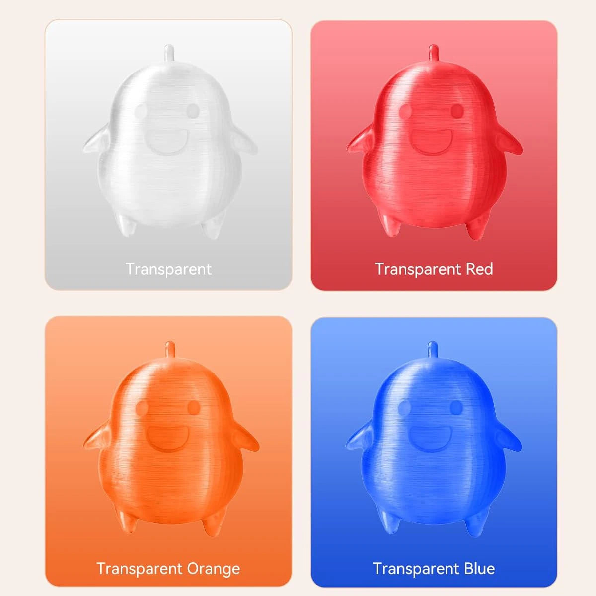 PETG Filament 1.75mm Transparent | High Precision 3D Printer Spool