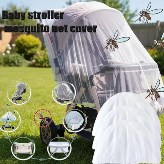 Baby Stroller Mosquito Net & Sunshade Cover – Universal Fit Stroller Mosquito Net Peaceful Pleasures Health and Wellness