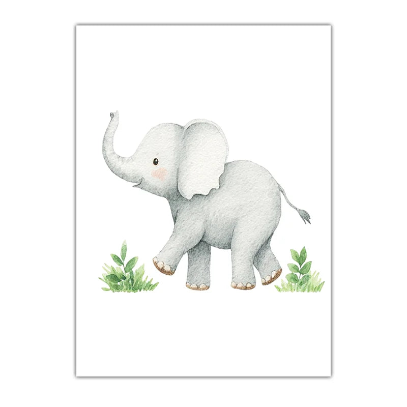 Nursery Wall Art, Cute Baby Cheetah Canvas Painting, Minimalist Animal Poster Print for Kids Boy Girl Bedroom Decor Peaceful Pleasures Health and Wellness 02 30x40cm No Frame China Mainland