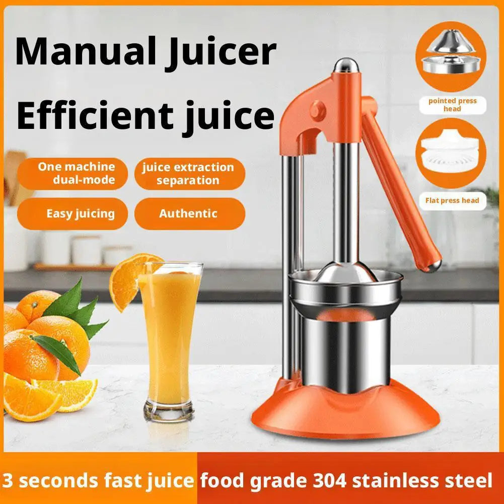 Manual Stainless Steel Citrus Juicer – Heavy Duty Lemon Squeezer