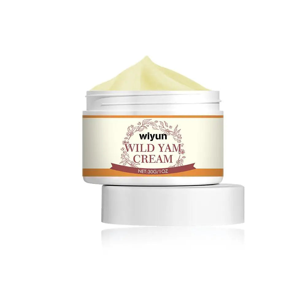 Wild Yam Cream – Hormone Balance & Menopause Support Moisturizing Face Cream for Women | Brightening & Firming 50g Peaceful Pleasures Health and Wellness 30g-B