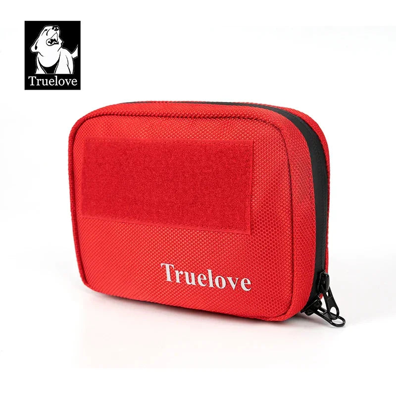 Truelove Tactical Dog Vest Harness Saddle Bag Pouches | TLB3011 Peaceful Pleasures Health and Wellness Ribbon Red