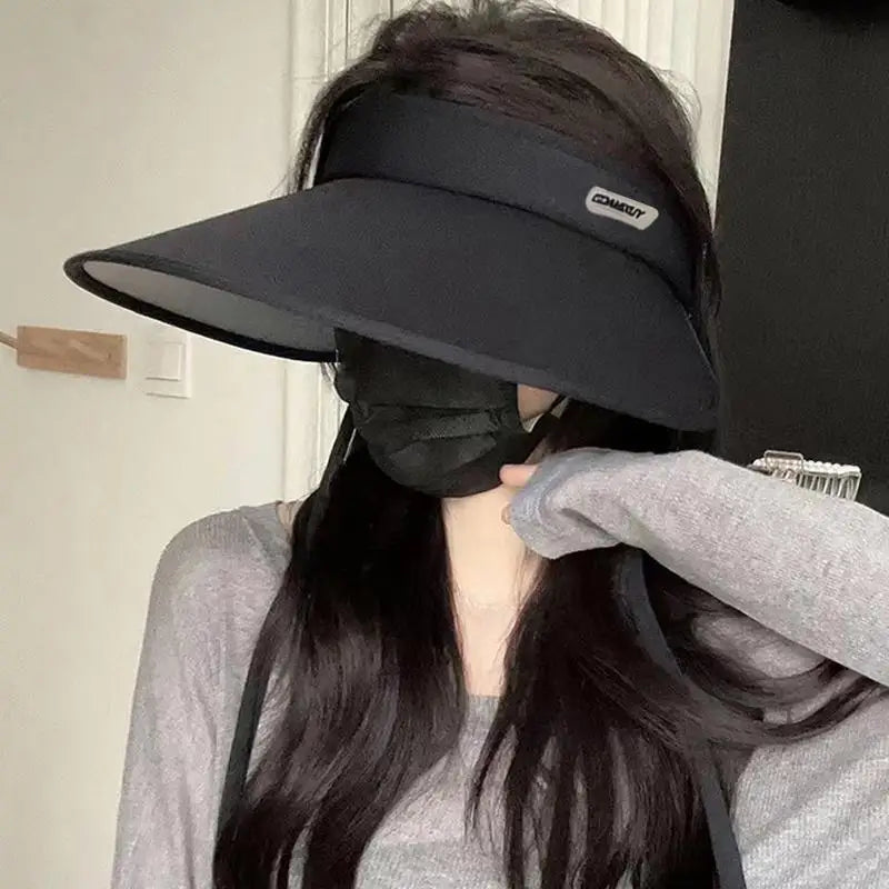 Women's Wide Brim Foldable Sun Hat – UV Protection Beach Cap