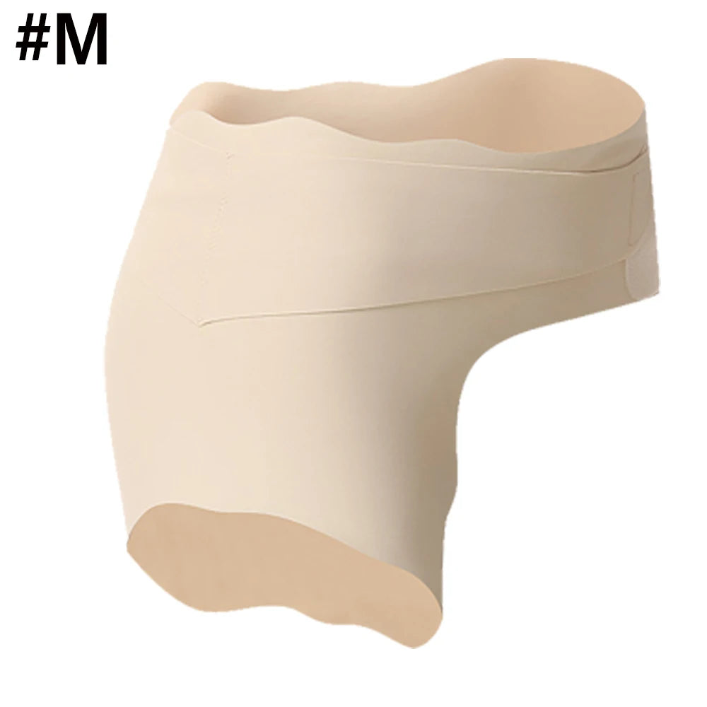 Ultra Thin Hip Brace for Sciatica Pain Relief - Compression Wrap Stabilizes Thigh, Groin, Lower Back & SI Joint for Men/Women Peaceful Pleasures Health and Wellness Beige-M-1PCS