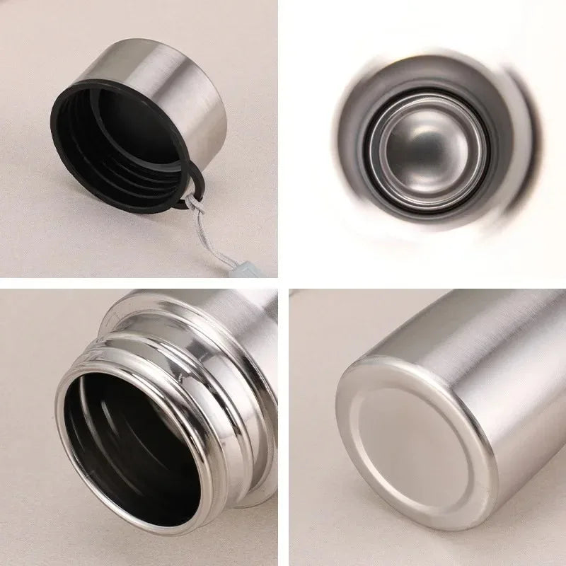 1000ml Stainless Steel Sport Water Bottle – Rugged Metal Flask for Camping & Gym