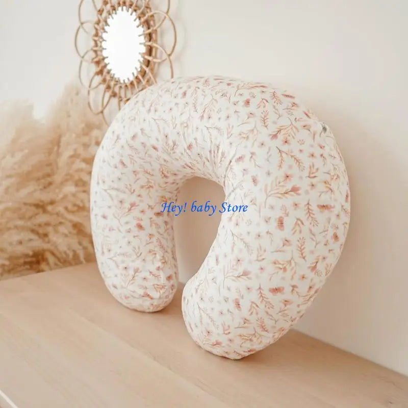 Pack of 2 Soft Cotton Nursing Pillow Covers | Baby Feeding