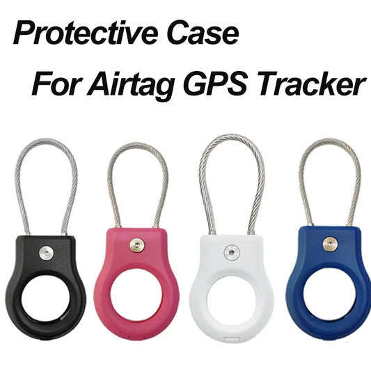 Waterproof Cover for Apple AirTag Keychain Holder with Steel Cable Anti-Lost Tracker Accessory for Luggage Backpack AirTag Case Peaceful Pleasures Health and Wellness