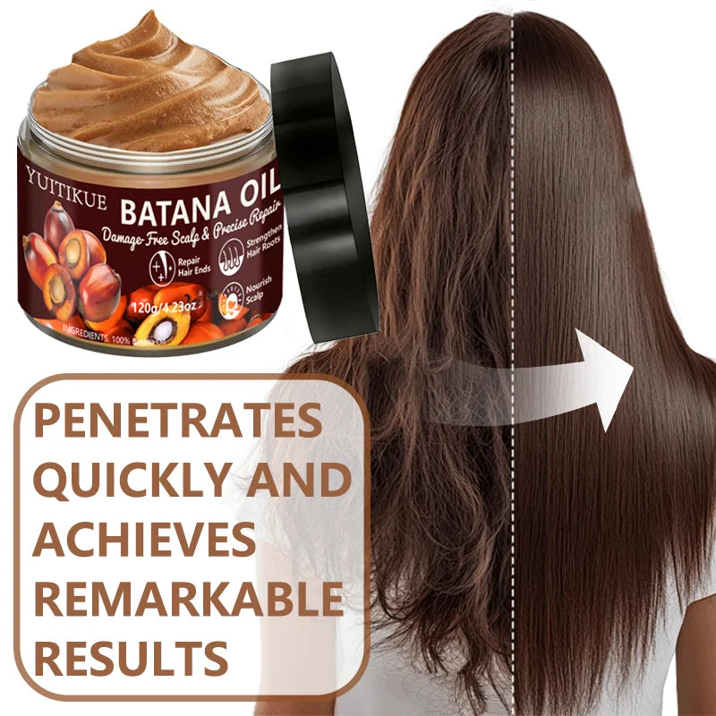 YUITIKUE 100% Batana Oil Hair Cream | For Damage-Free Scalp & Precise Repair | Repairs Ends, Strengthens Roots & Nourishes Scalp Peaceful Pleasures Health and Wellness