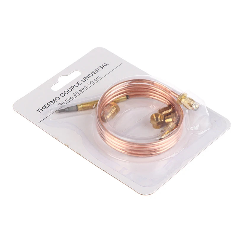 Universal 3.0mv Gas Stove Thermocouple With 5 Nuts Heating Gas Burner Replace Thermocouple Adaptor Gas Stove Parts Replacement Peaceful Pleasures Health and Wellness