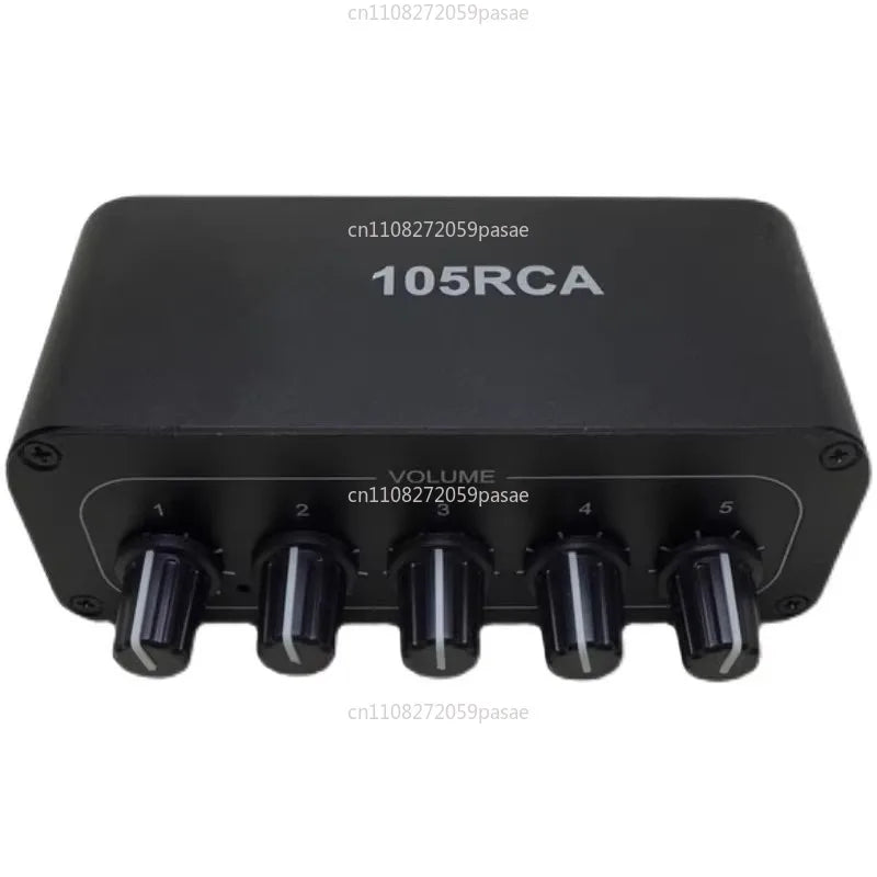 5-Channel RCA Audio Splitter – 1 In 5 Out Stereo Distributor