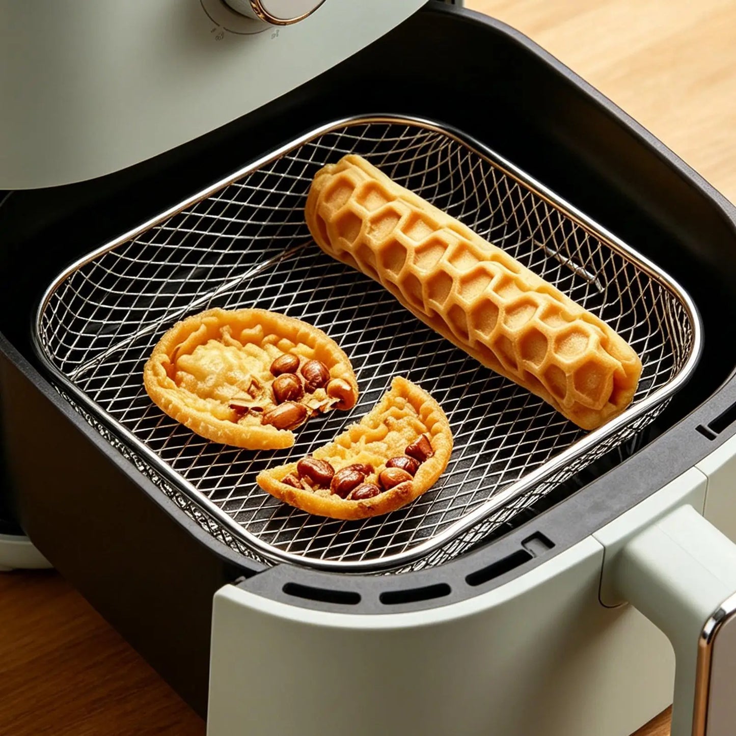 Stainless Steel Stackable Air Fryer Rack & Dehydrator Basket