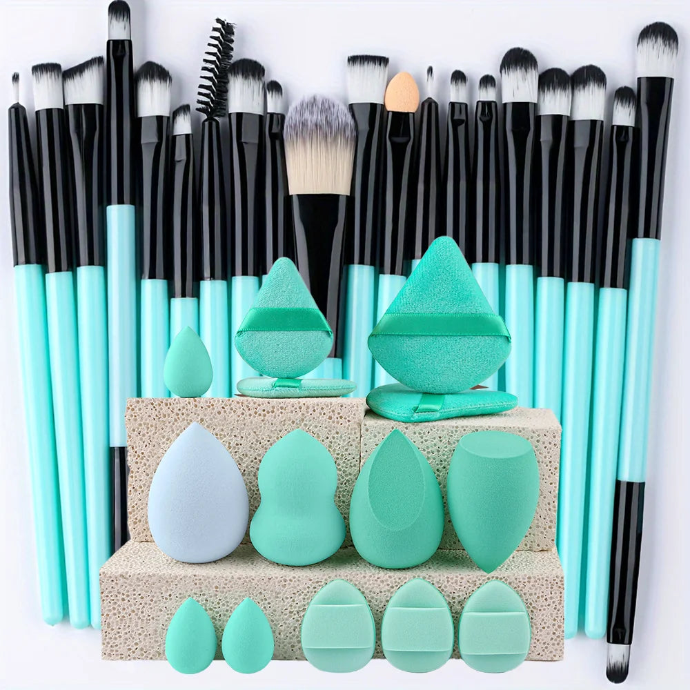 RUNTOIN 20Pcs Makeup Brush Set – Foundation, Blush & Eye