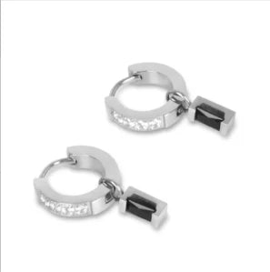 Women's Gold Hoop Earrings – 18K Stainless Steel, Waterproof