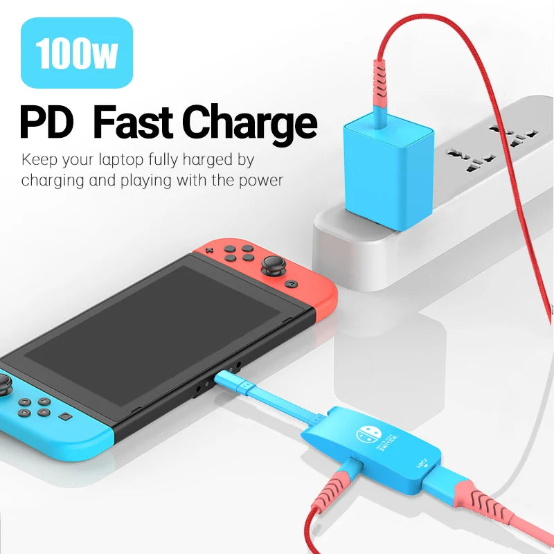 NADODO Nintendo Switch TV Dock 4K/60Hz HDMI & 100W PD Charging