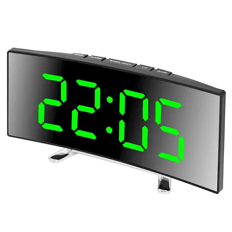LED Digital Alarm Clock | Temperature Display, Adjustable Brightness