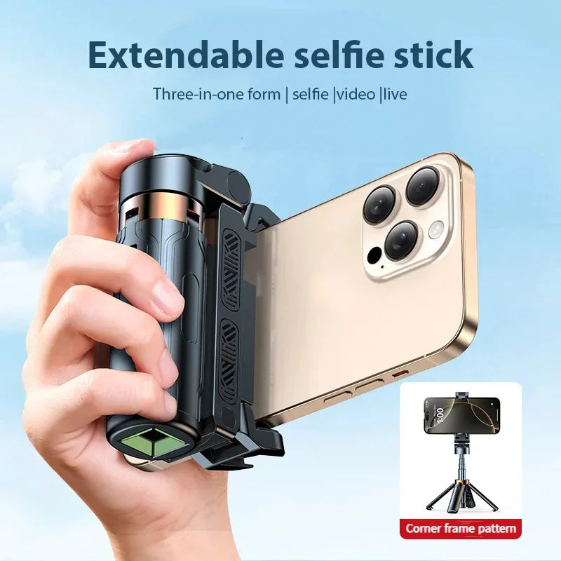 Portable Selfie Stick Tripod Foldable Extendable Phone Stand with Wireless Remote Controller for Selfie Video Live Vlog Travel Peaceful Pleasures Health and Wellness