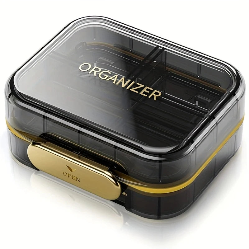 7-Compartment Travel Pill Organizer | Airtight & Moisture-Proof