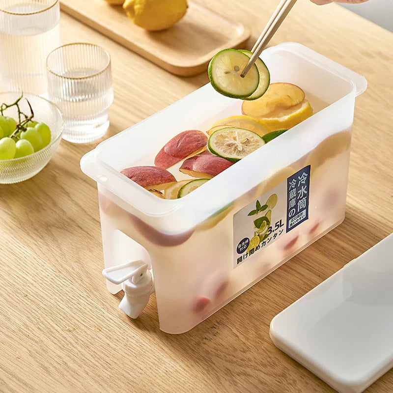 Drink Dispenser with Faucet – Fridge Juice & Water Jug