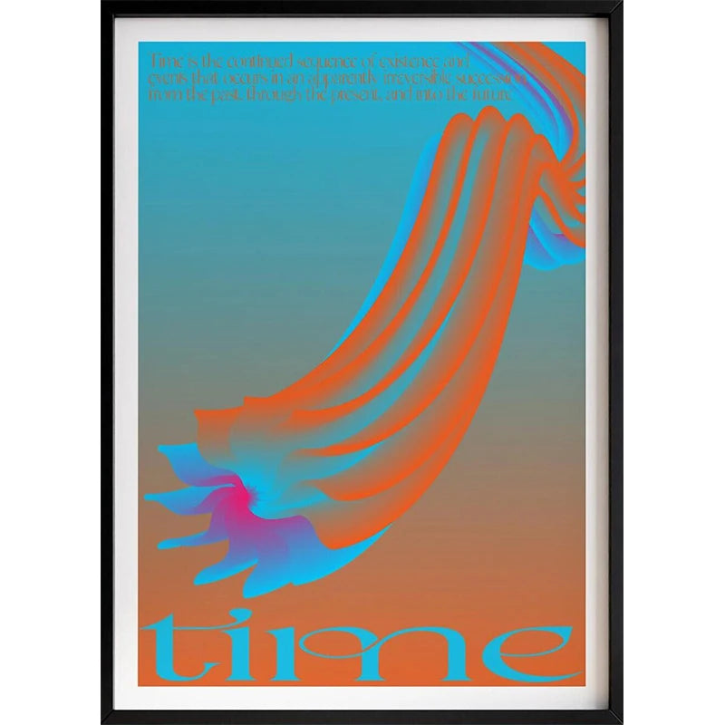 Retro Abstract Dopamine Minimalist Canvas Poster | Wall Art