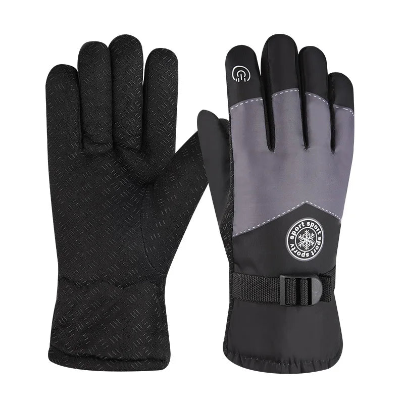 Winter Gloves Waterproof Thermal Touch Screen Thermal Windproof Warm Gloves Cold Weather Running Riding Sports Hiking Ski Gloves Peaceful Pleasures Health and Wellness Light grey L