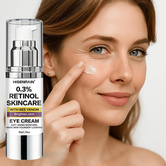HISENRAIN Retinol Brightening Eye Cream - Anti-Aging Formula for Dark Circles & Wrinkles, Suitable for All Skin Types. Peaceful Pleasures Health and Wellness