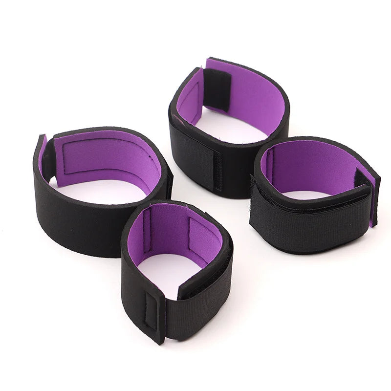 BDSM Bondage Set Adult Games Ankle Cuffs Sex Toys for Women Couples Slave in Bed SM Soft Strap Handcuffs Sex Shop Peaceful Pleasures Health and Wellness