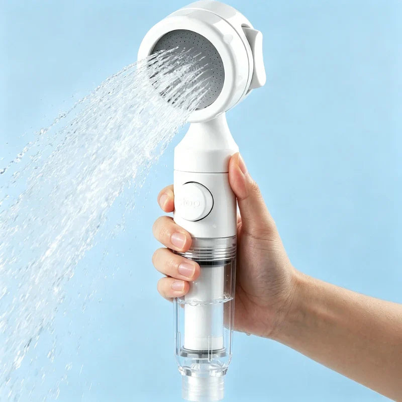 Portable Travel Shower Head | 3-Mode Filter Handheld Shower