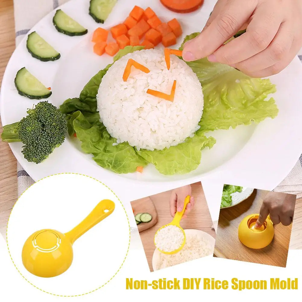 1/2pcs Large Capacity Pressable Non-Stick Rice Spoon for Rice Cooker Home Use Half-Circular Serving Spoon for Porridge And Rice Peaceful Pleasures Health and Wellness