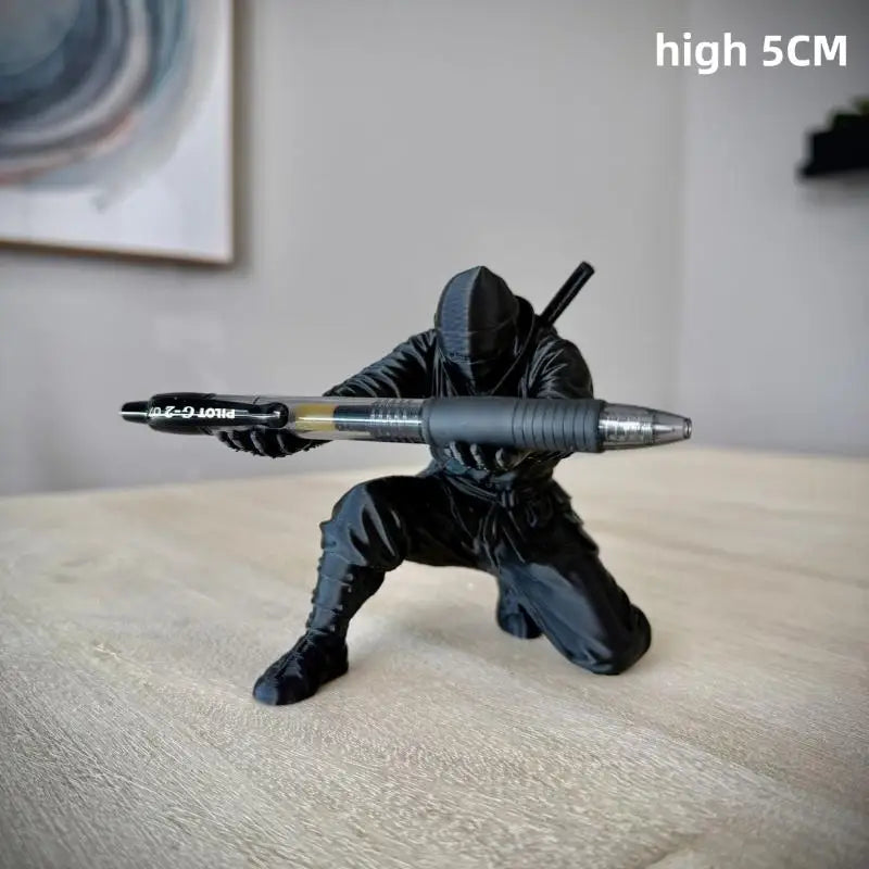 Kneeling Knight Pen Holder | Armored Knight Desk Organizer