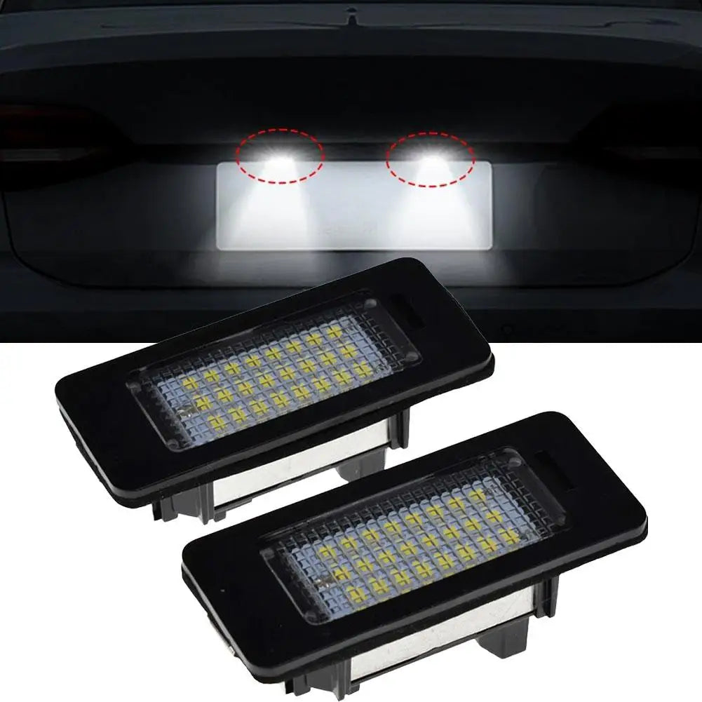 BMW LED License Plate Lights E39 E60 E90 E70 – No Error (2pcs)