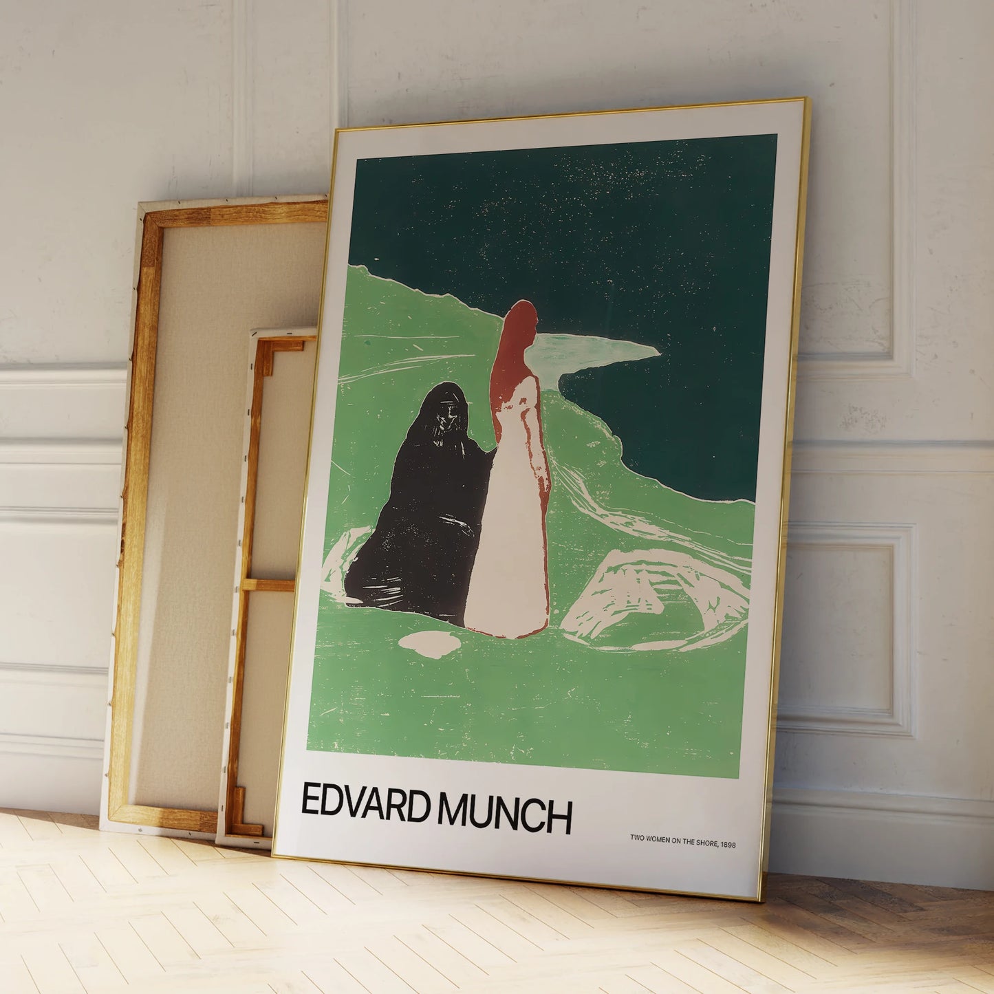 Edvard Munch Two Women on the Shore Canvas Wall Art Print