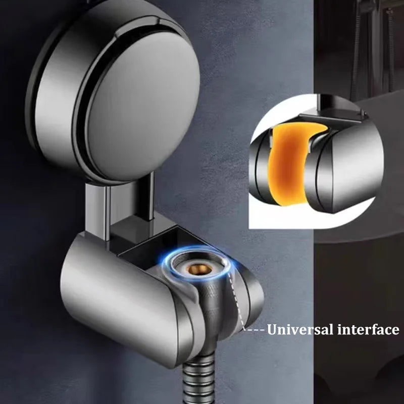 No-Drill Suction Cup Shower Head Bracket – Adjustable Holder