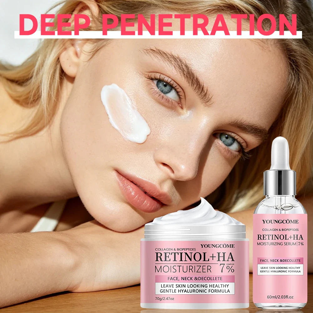 YOUNGCOME Collagen Retinol Moisturizer Serum & Cream | Hyaluronic