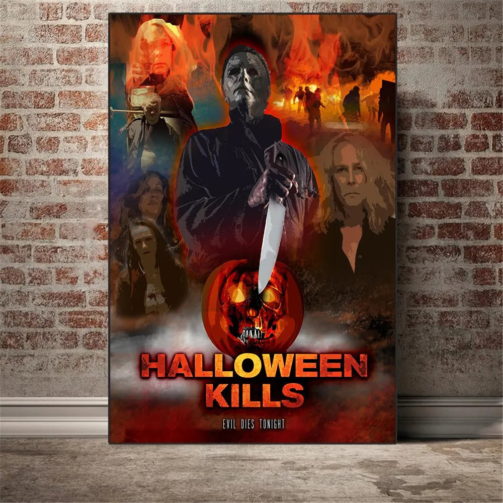 Michael Myers Canvas Wall Art | Halloween Horror Poster Print Canvas Wall Art Peaceful Pleasures Health and Wellness 5 20x30cm Unframed