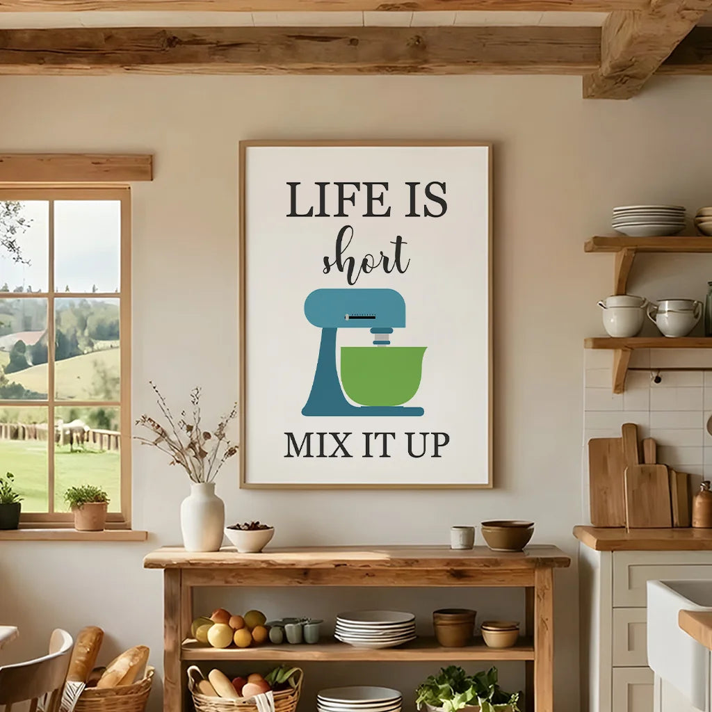 Kitchen Inspirational Quotes Canvas Wall Art | Black & White Canvas Wall Art Peaceful Pleasures Health and Wellness