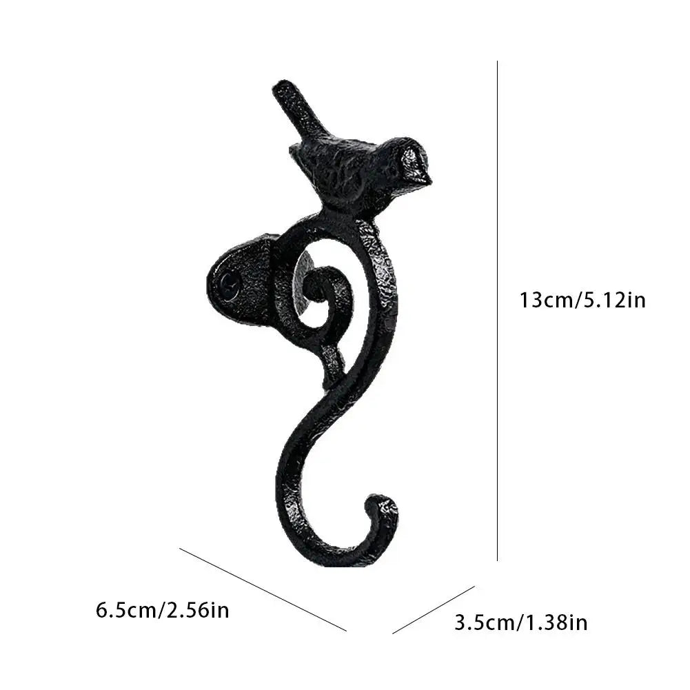 Retro Bird Cast Iron Wall Hook – Rustic Home & Garden Organizer