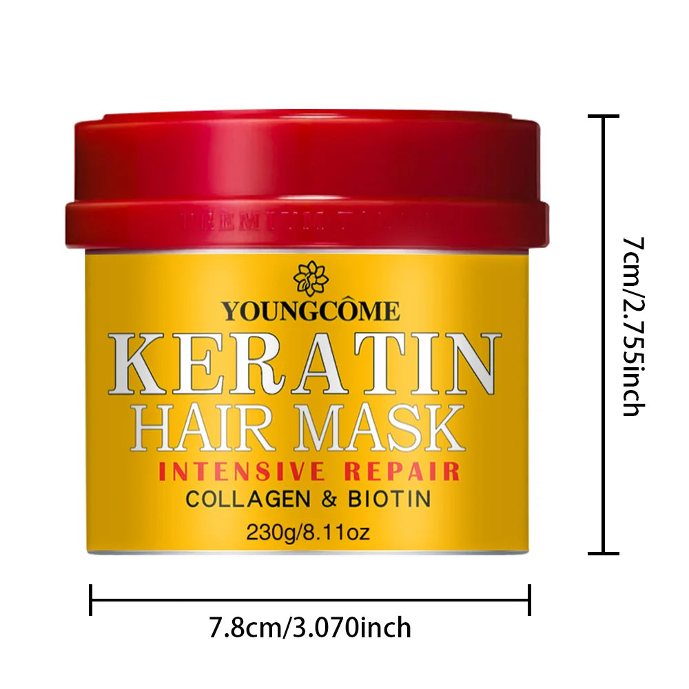 Hair Repairs Hair Mask Biotin Collagen Keratin Treatment Hairs Conditioner Hair Essential Oil Nourishing for Dry Damaged Peaceful Pleasures Health and Wellness