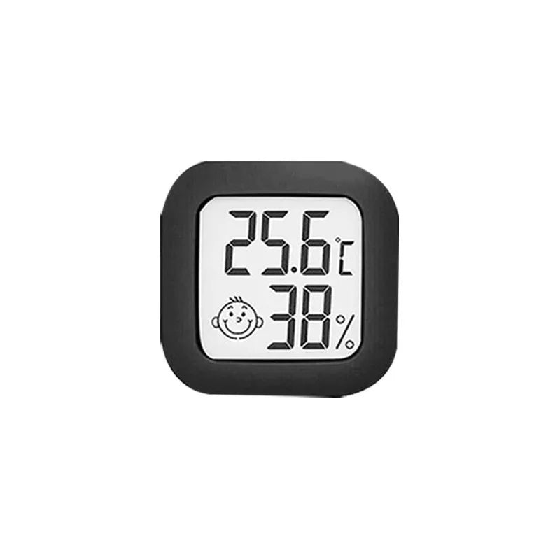The Mini Electronic Thermometer and Hygrometer Is Portable and Compact for Camping and Vehicle-mounted Use Peaceful Pleasures Health and Wellness black
