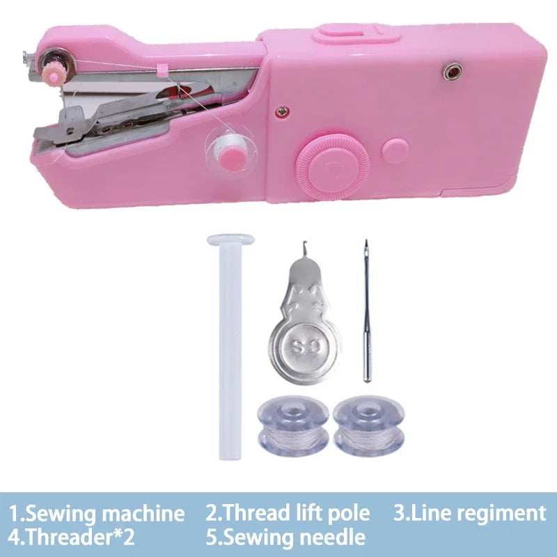Portable Handheld Mini Sewing Machine – Battery Powered DIY